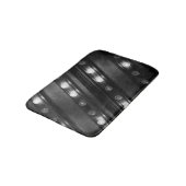 Zwart-wit Twinkle Lights Badmat (Gekanteld)