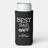 Zwart Wit typografie Custom Best Dad Ever (Seltzer Voorkant)