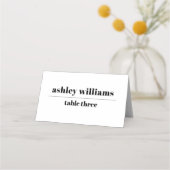 Zwart wit typografie minimalistische bruiloft (Voorkant)