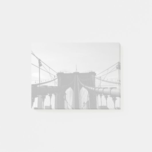 Zwart-wit uitzicht brug post-it® notes (Voorkant)