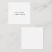 Zwart-wit Uniek Klassiek Elegant Gewoon Laagzand Informatiekaartje (Voorkant / Achterkant)