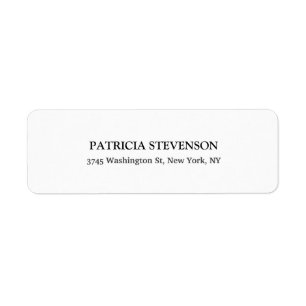 Zwart & Wit Unieke Speciale Klassieke Etiket