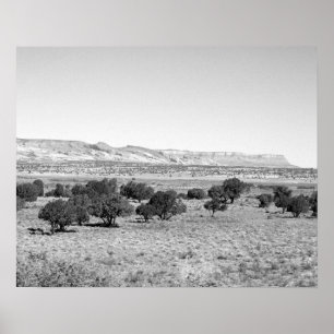 Zwart-wit Utah woestijnlandschap 16x20 Poster