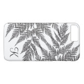 Zwart-Wit Varensilhouet Monogram Case-Mate iPhone Case (Achterkant (Horizontaal))