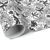 Zwart-wit ventilatorpatroon cadeaupapier (Rol Hoek)