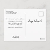 Zwart-wit Verander het Briefkaart Datum (Achterkant)