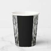 Zwart & Wit Verjaardag Papieren beker (Links)