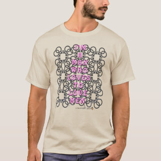 Zwart&Wit versie: Mannen die van mannen houden T-shirt