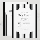 zwart-wit verticale regentenstreep kaart (Voorkant / Achterkant)