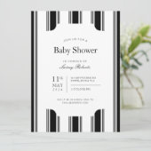 zwart-wit verticale regentenstreep kaart (Staand voorkant)