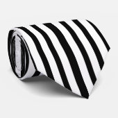 Zwart-wit - Verticale stripverpakking - Formulier Stropdas (Opgerold)