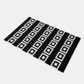 Zwart & Wit Vierkanten Moderne 4Layla Deurmat (Schuin)