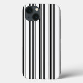 Zwart-wit vijf strips Case-Mate iPhone case (Achterkant)