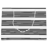 Zwart-wit vijf strips groot cadeauzakje (Voorkant)
