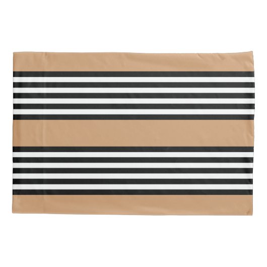 Zwart-wit vijf strips met ttan kussensloop (Achterkant)