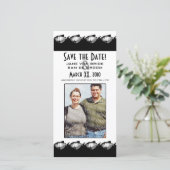 Zwart-wit vis Save The Date (Staand voorkant)