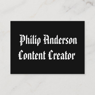 Zwart-wit visitekaartje