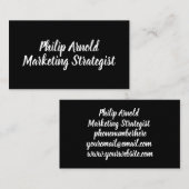 Zwart-wit  Visitekaartje (Voorkant / Achterkant)