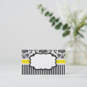 Zwart-wit Visitekaartje (Staand voorkant)