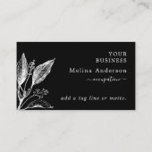  zwart-wit Visitekaartje (Achterkant)