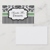 Zwart-wit Visitekaartje in het groen (Voorkant / Achterkant)