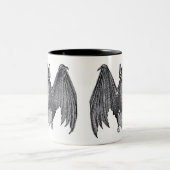 Zwart-wit  vleermuis Mok (Center)