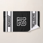 Zwart-wit ⚽ Voetbal - 100% aanpassen Handdoek (Handdoek)