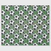 Zwart-wit Voetbal Cadeaupapier (Vlak)