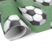 Zwart-wit Voetbal Cadeaupapier (Rol Hoek)