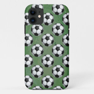 Zwart-wit Voetbal iPhone 11 Hoesje