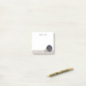 Zwart wit Voetbal cavia terug naar school Post-it® Notes (Op bureau)