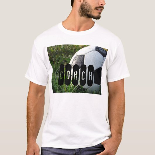 Zwart-wit Voetbal in Grass T-Shirt (Voorkant)