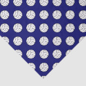 Zwart/wit volleybal ballen, Navy blauw Tissuepapier (Detail)