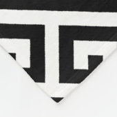Zwart-wit vrijgezel fleece deken (Hoek)