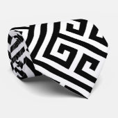 Zwart-wit vrijgezellenfeest stropdas (Opgerold)