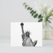 Zwart-wit Vrijheidsbeeld Briefkaart (Staand voorkant)
