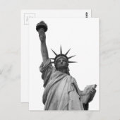 Zwart-wit Vrijheidsbeeld Briefkaart (Voorkant / Achterkant)