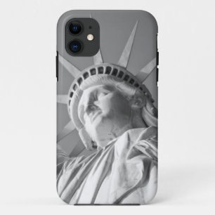 Zwart wit Vrijheidsbeeld iPhone 11 Hoesje