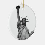 Zwart-wit Vrijheidsbeeld Ornament (Rechts)