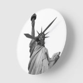 Zwart-wit Vrijheidsbeeld Ronde Klok (Hoek)