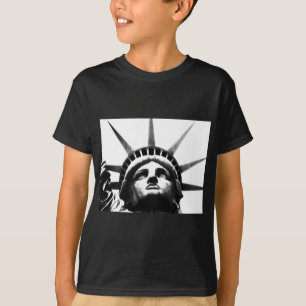 Zwart-wit Vrijheidsbeeld T-shirt