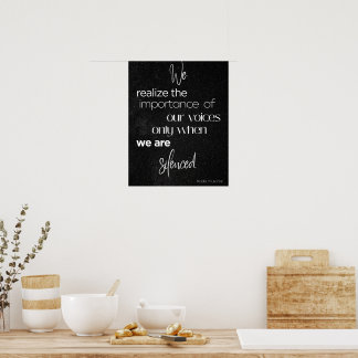 Zwart-wit wanddecoratie | Vrouwenrechtendecor Poster
