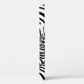 Zwart Wit Wavy Lines Abstract Zebra Case-Mate iPhone Case (Achterkant / Rechts)