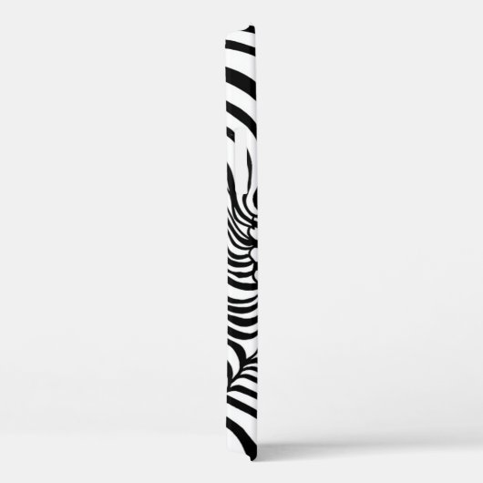 Zwart Wit Wavy Lines Abstract Zebra Case-Mate iPhone Case (Achterkant / Rechts)