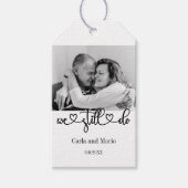 Zwart-wit We doen nog steeds gelofte vernieuwing / Cadeaulabel (Voorkant)