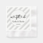 Zwart-wit We doen nog steeds gelofte vernieuwing / Servet (Voorkant)