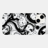 Zwart-wit wervelende iPhone / iPad-hoesje Case-Mate iPhone Case (Achterkant (horizontaal))