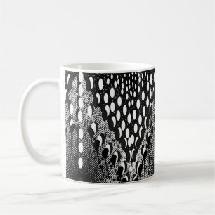 Zwart-wit wervelkolom Mok – vet Abstract geometris