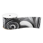 Zwart-wit wervelpatroon lint (Spoel)