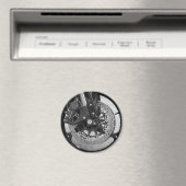 Zwart & Wit Wiel Magneet (Insitu (Vaatwasser))